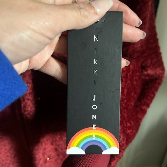 Nikki Jones crushed red hooded faux fur jacket NWT - Picture 5 of 10